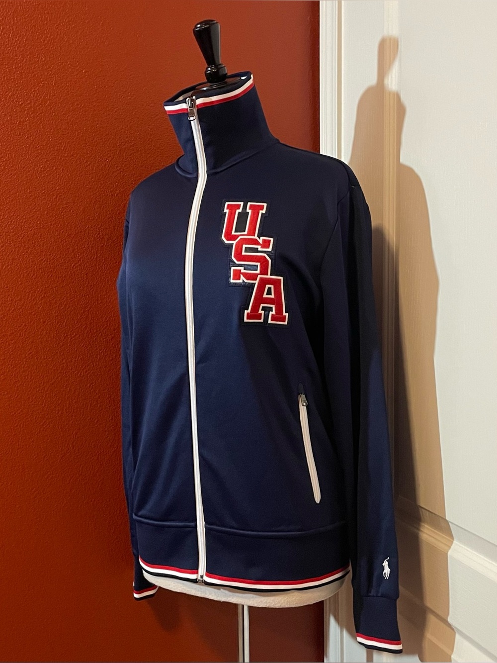 Polo Ralph Lauren Women’s Team USA Olympics Pony Emblem Full Zip Track Jacket